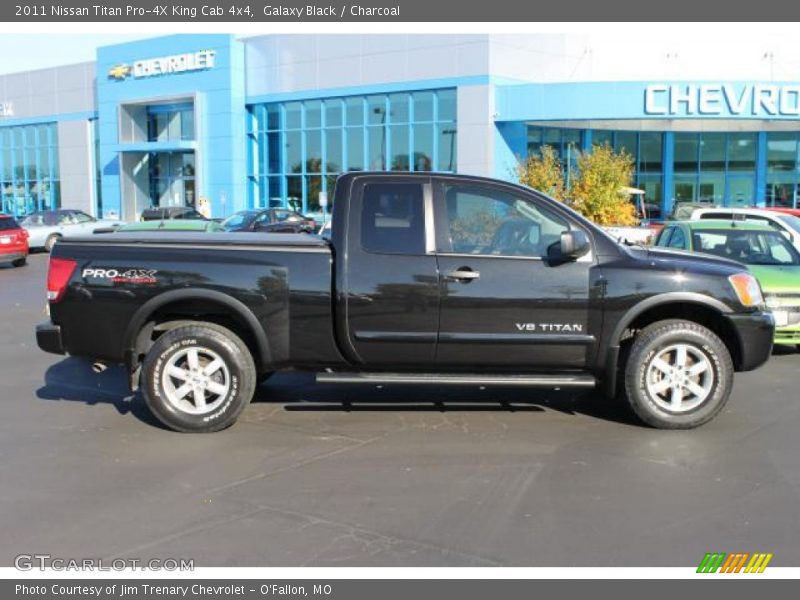 Galaxy Black / Charcoal 2011 Nissan Titan Pro-4X King Cab 4x4
