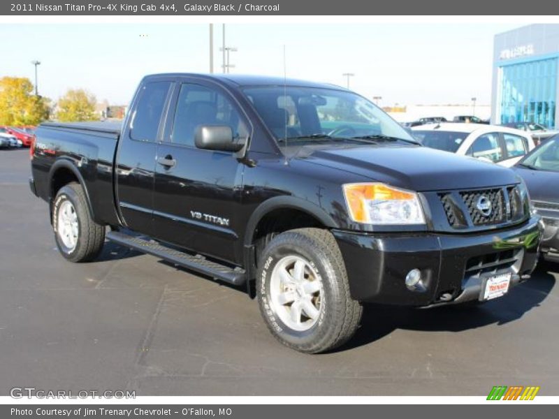 Galaxy Black / Charcoal 2011 Nissan Titan Pro-4X King Cab 4x4