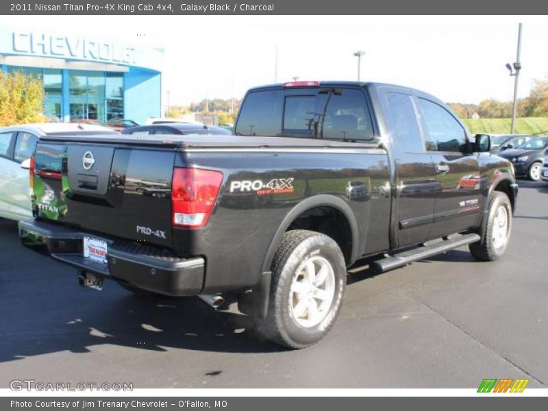 Galaxy Black / Charcoal 2011 Nissan Titan Pro-4X King Cab 4x4