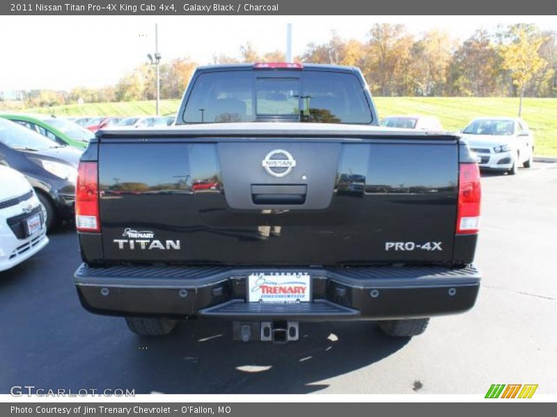 Galaxy Black / Charcoal 2011 Nissan Titan Pro-4X King Cab 4x4