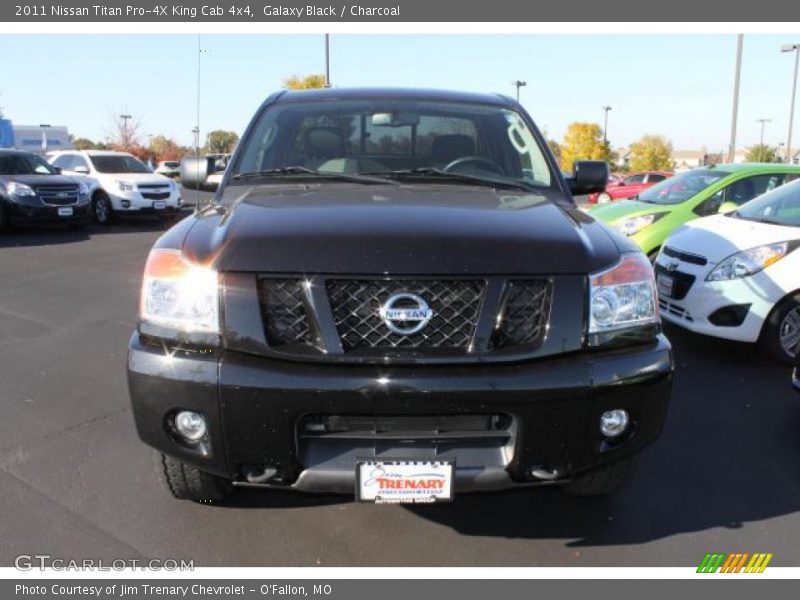 Galaxy Black / Charcoal 2011 Nissan Titan Pro-4X King Cab 4x4