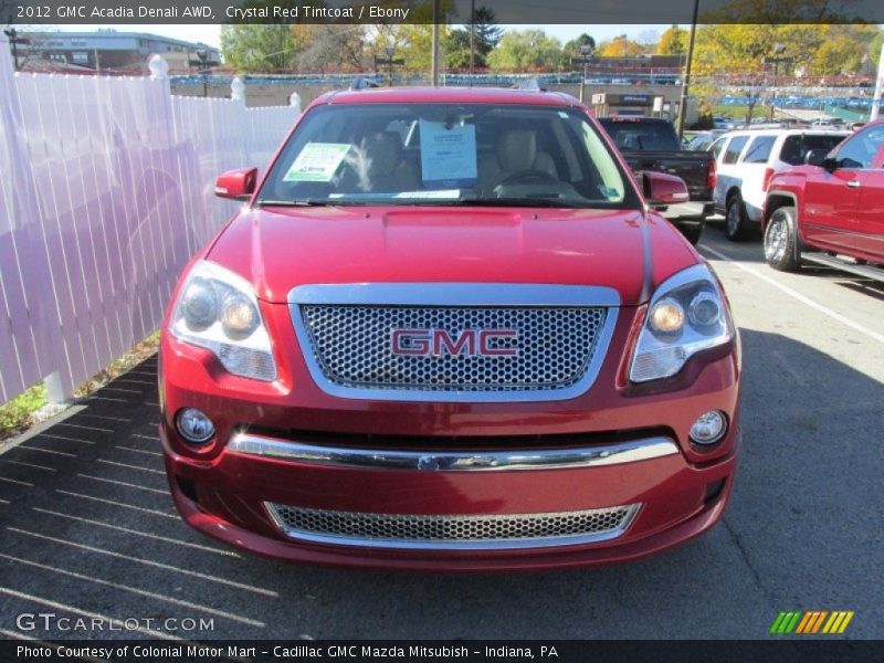Crystal Red Tintcoat / Ebony 2012 GMC Acadia Denali AWD