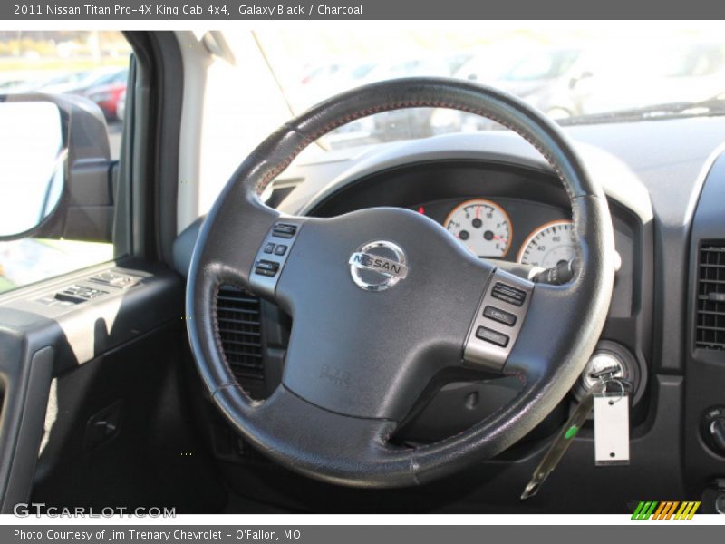 Galaxy Black / Charcoal 2011 Nissan Titan Pro-4X King Cab 4x4