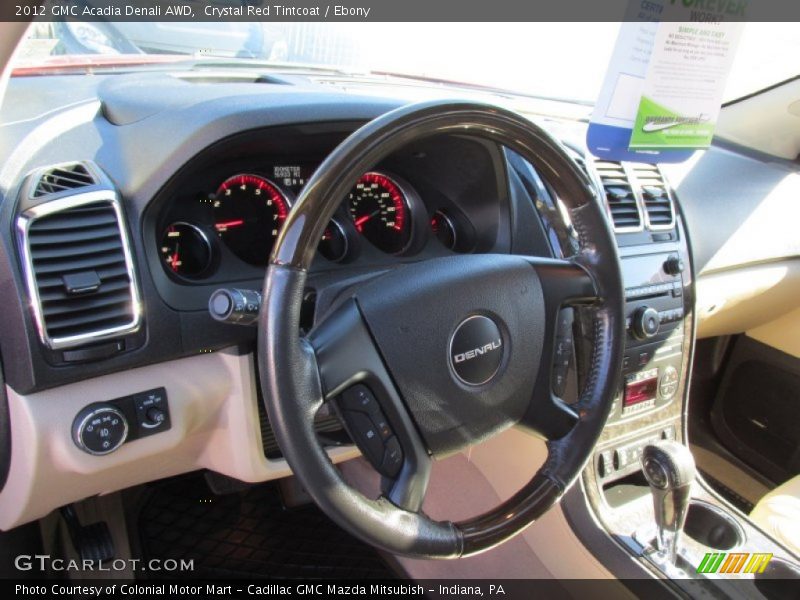 Crystal Red Tintcoat / Ebony 2012 GMC Acadia Denali AWD