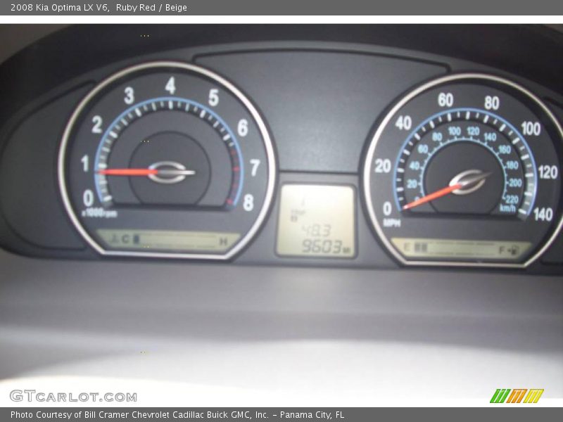 Ruby Red / Beige 2008 Kia Optima LX V6