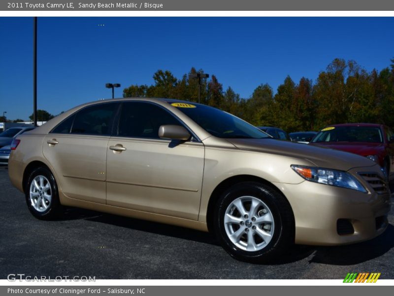Sandy Beach Metallic / Bisque 2011 Toyota Camry LE