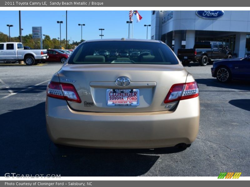 Sandy Beach Metallic / Bisque 2011 Toyota Camry LE