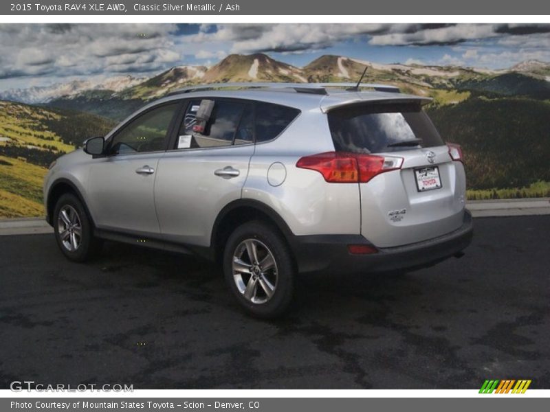 Classic Silver Metallic / Ash 2015 Toyota RAV4 XLE AWD