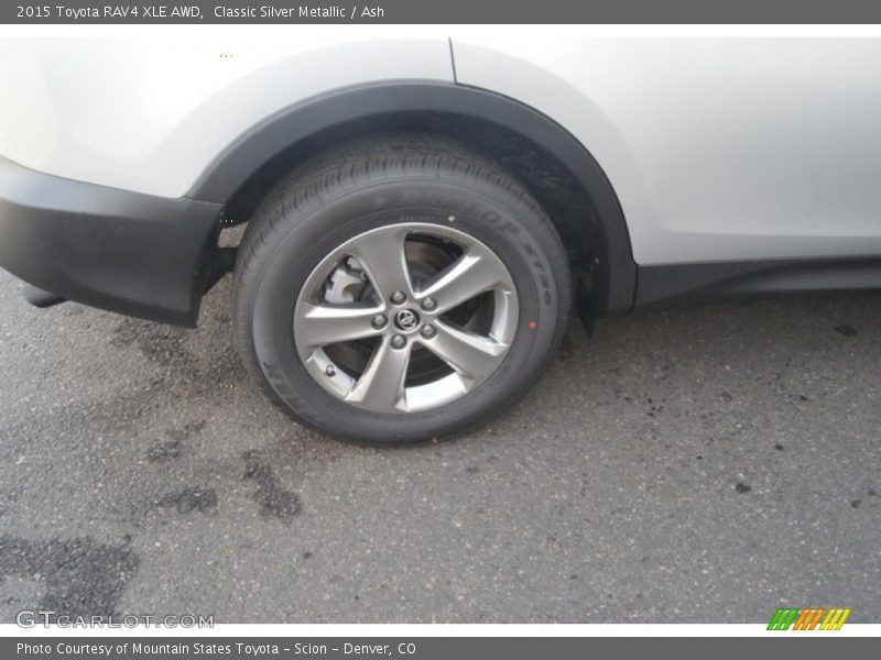 Classic Silver Metallic / Ash 2015 Toyota RAV4 XLE AWD