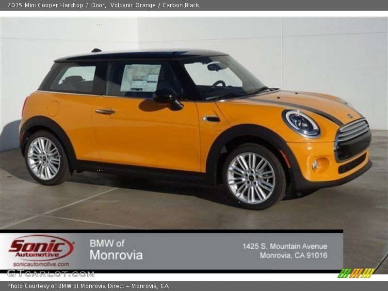 Volcanic Orange / Carbon Black 2015 Mini Cooper Hardtop 2 Door