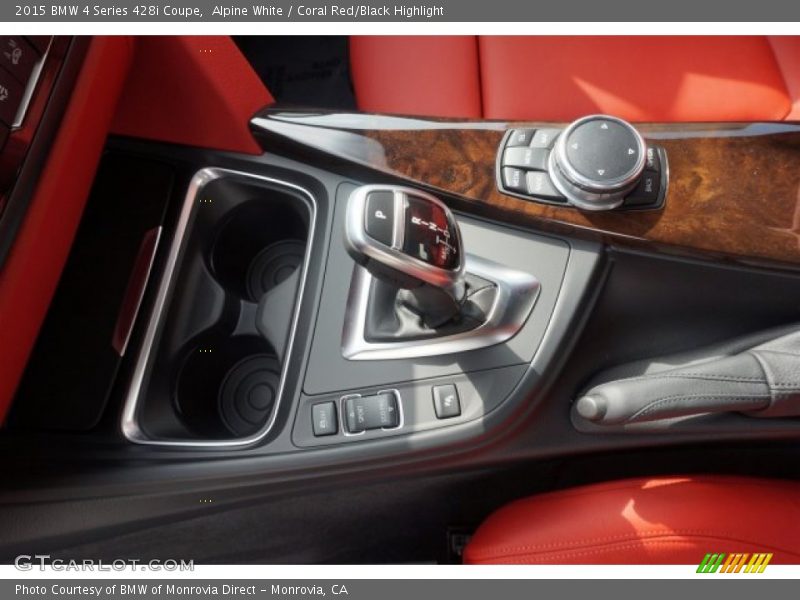 Alpine White / Coral Red/Black Highlight 2015 BMW 4 Series 428i Coupe