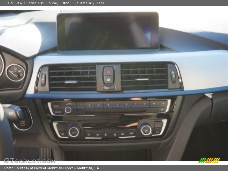 Estoril Blue Metallic / Black 2015 BMW 4 Series 435i Coupe