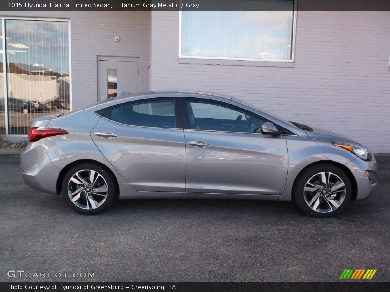 Titanium Gray Metallic / Gray 2015 Hyundai Elantra Limited Sedan