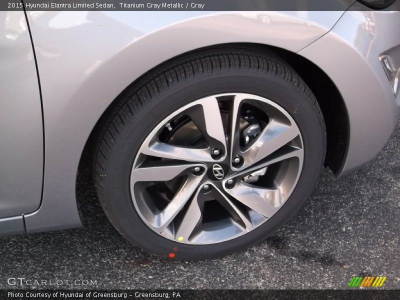 Titanium Gray Metallic / Gray 2015 Hyundai Elantra Limited Sedan