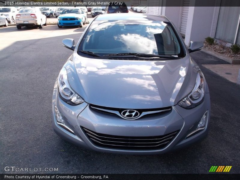 Titanium Gray Metallic / Gray 2015 Hyundai Elantra Limited Sedan