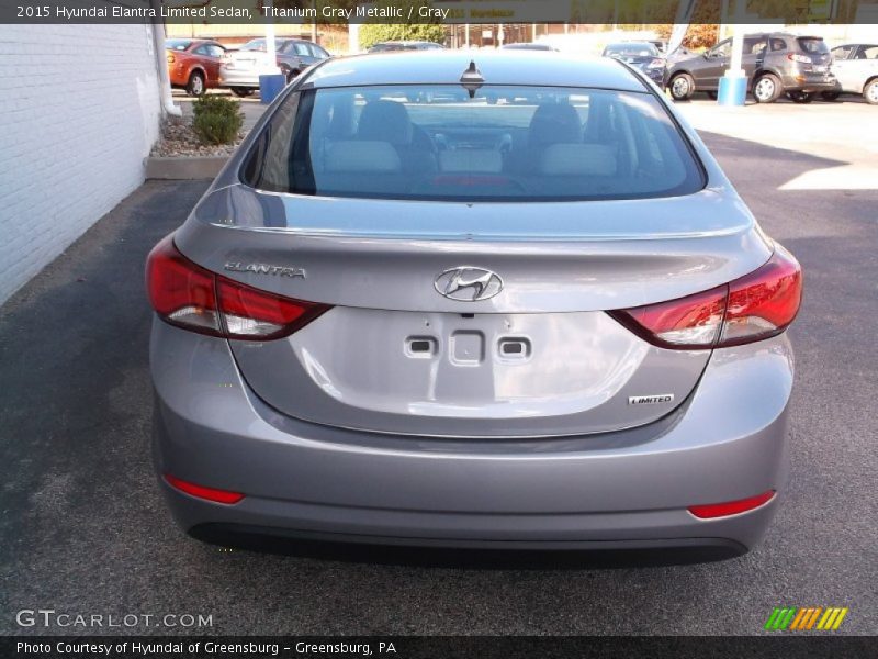 Titanium Gray Metallic / Gray 2015 Hyundai Elantra Limited Sedan