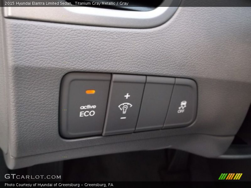 Titanium Gray Metallic / Gray 2015 Hyundai Elantra Limited Sedan