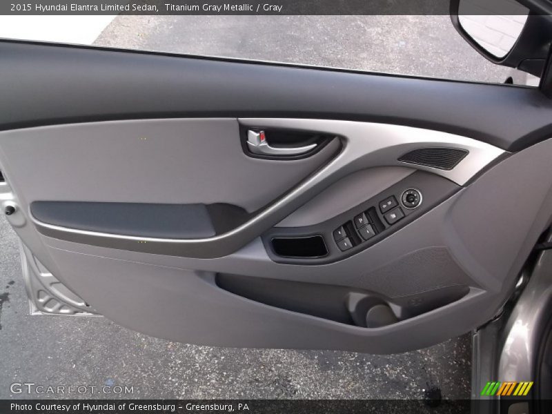 Titanium Gray Metallic / Gray 2015 Hyundai Elantra Limited Sedan