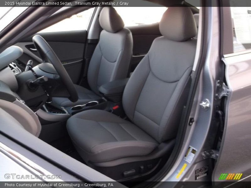Titanium Gray Metallic / Gray 2015 Hyundai Elantra Limited Sedan