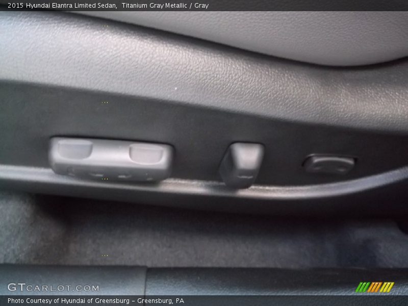 Titanium Gray Metallic / Gray 2015 Hyundai Elantra Limited Sedan