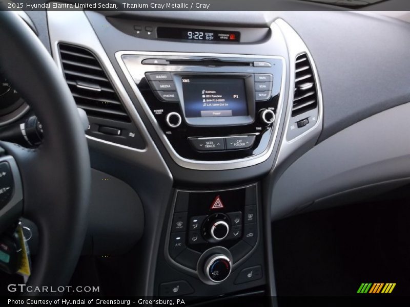 Titanium Gray Metallic / Gray 2015 Hyundai Elantra Limited Sedan