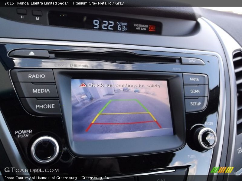 Titanium Gray Metallic / Gray 2015 Hyundai Elantra Limited Sedan