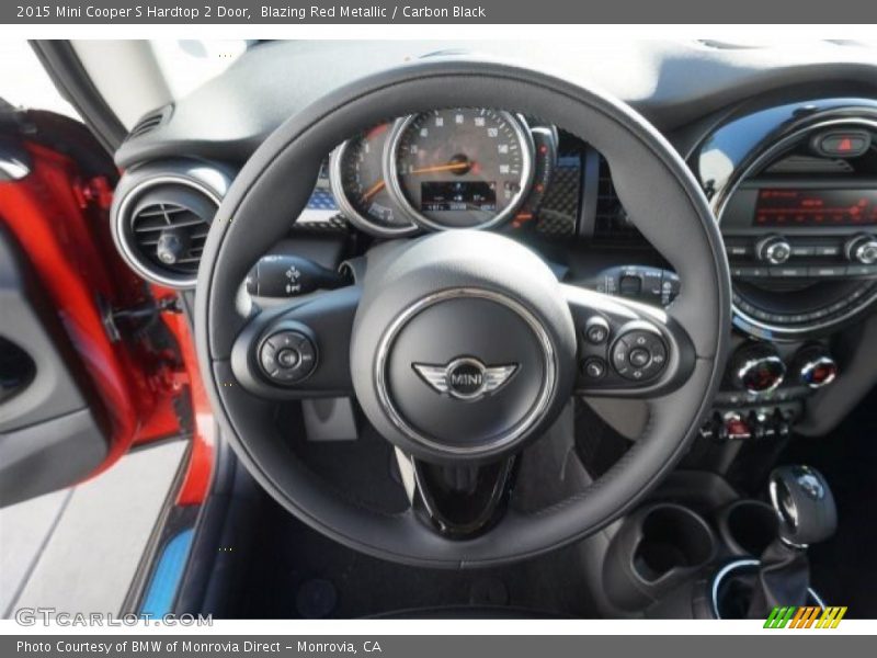 Blazing Red Metallic / Carbon Black 2015 Mini Cooper S Hardtop 2 Door
