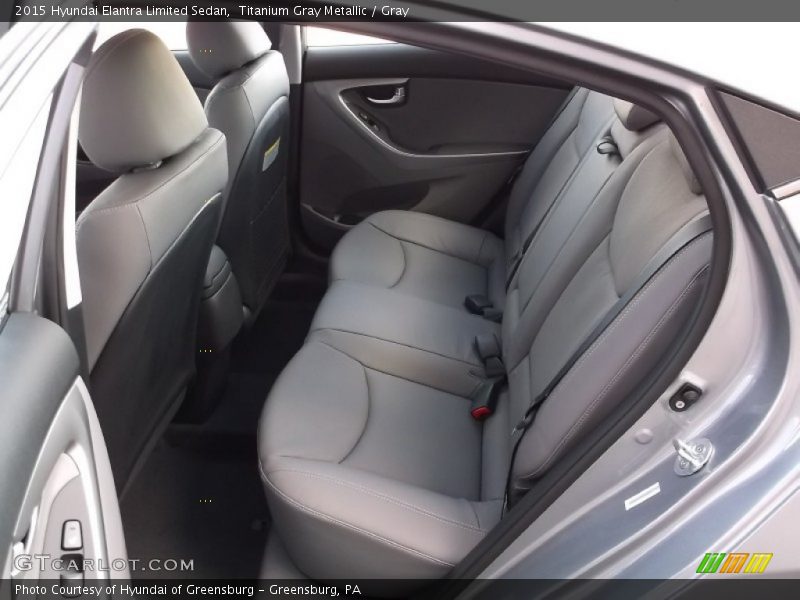 Titanium Gray Metallic / Gray 2015 Hyundai Elantra Limited Sedan