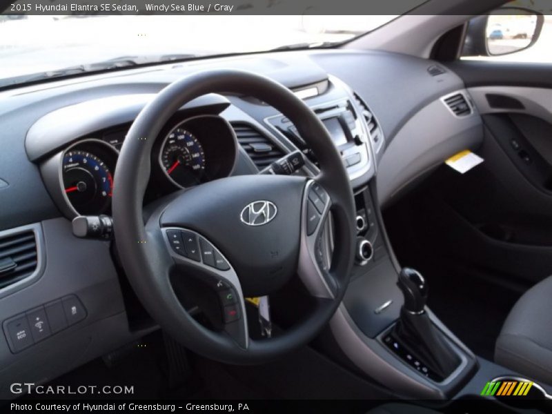Windy Sea Blue / Gray 2015 Hyundai Elantra SE Sedan