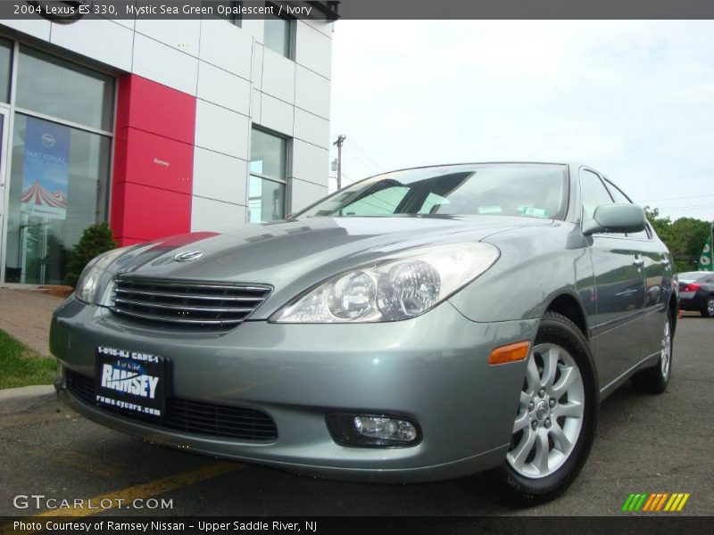 Mystic Sea Green Opalescent / Ivory 2004 Lexus ES 330