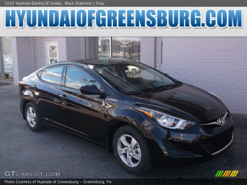 Black Diamond / Gray 2015 Hyundai Elantra SE Sedan