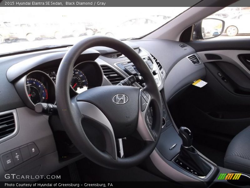Black Diamond / Gray 2015 Hyundai Elantra SE Sedan