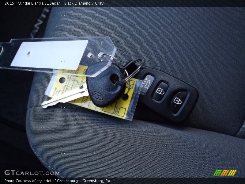 Black Diamond / Gray 2015 Hyundai Elantra SE Sedan
