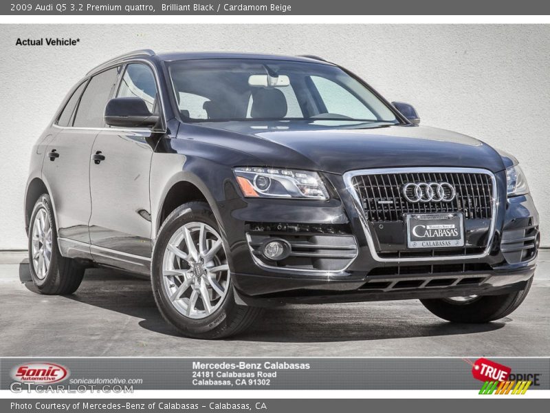 Brilliant Black / Cardamom Beige 2009 Audi Q5 3.2 Premium quattro