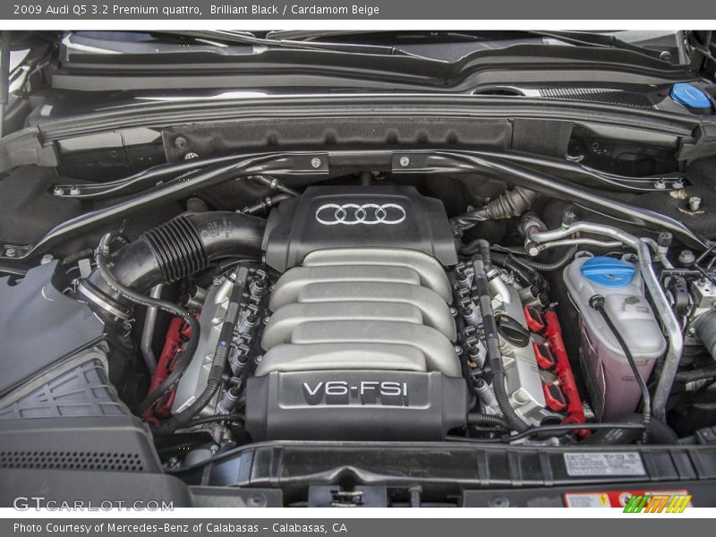 Brilliant Black / Cardamom Beige 2009 Audi Q5 3.2 Premium quattro