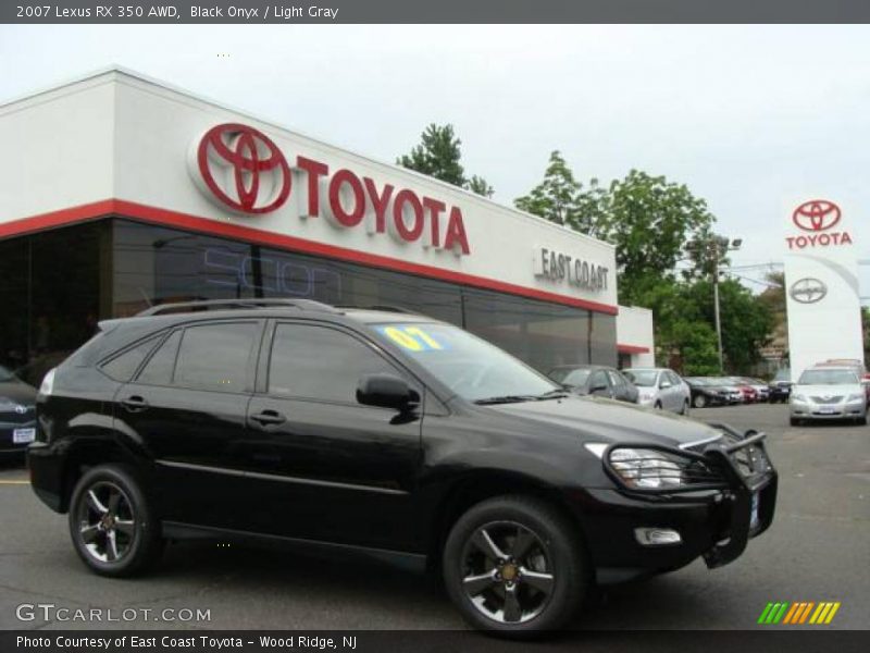 Black Onyx / Light Gray 2007 Lexus RX 350 AWD
