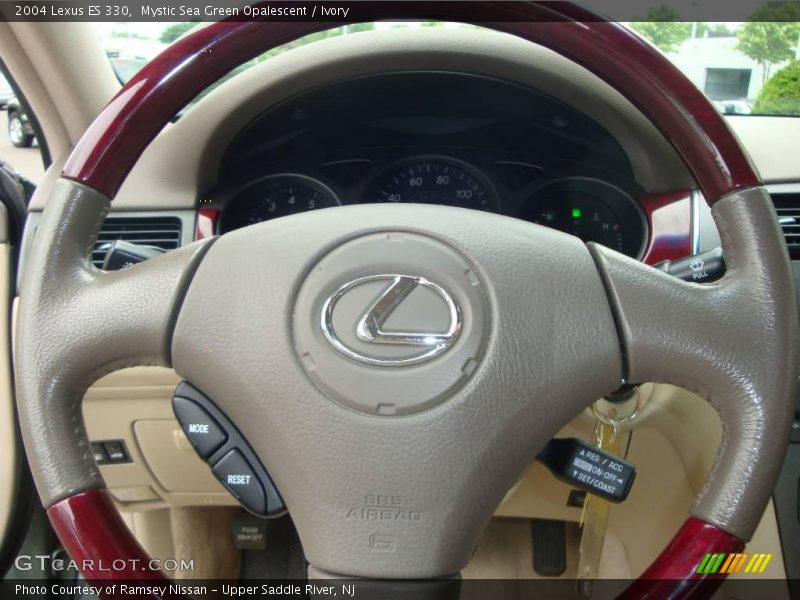 Mystic Sea Green Opalescent / Ivory 2004 Lexus ES 330