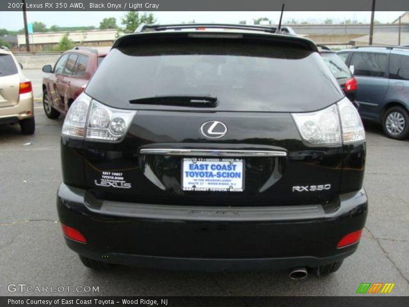 Black Onyx / Light Gray 2007 Lexus RX 350 AWD