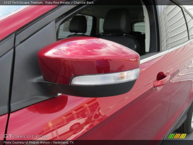 Ruby Red Metallic / Charcoal Black 2015 Ford Escape Titanium