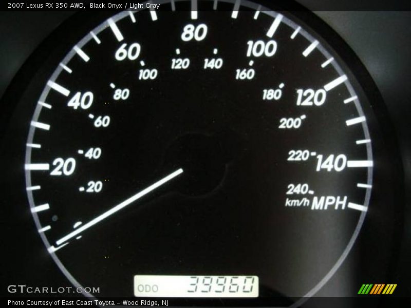 Black Onyx / Light Gray 2007 Lexus RX 350 AWD