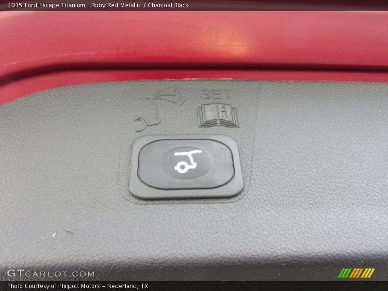 Ruby Red Metallic / Charcoal Black 2015 Ford Escape Titanium
