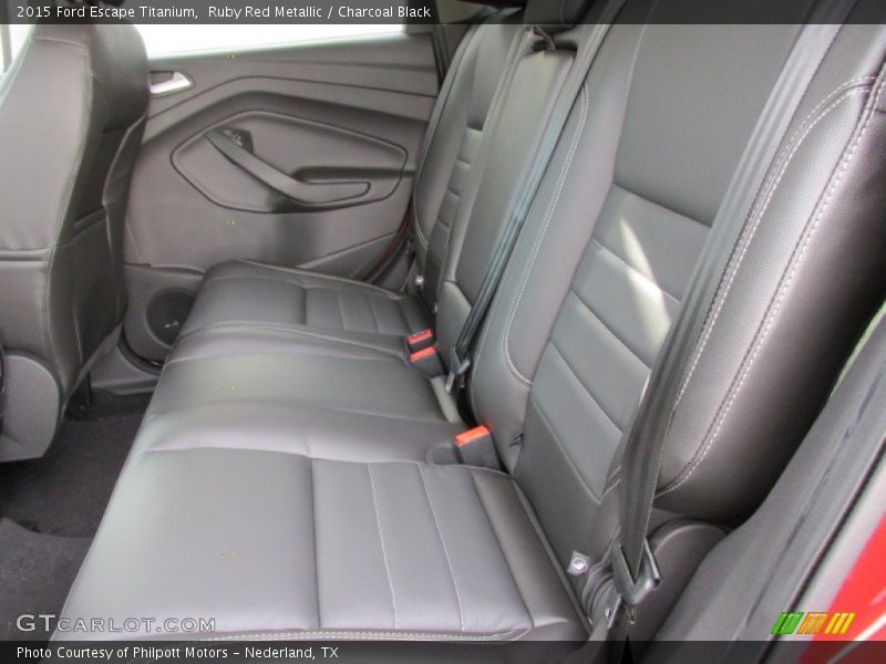 Ruby Red Metallic / Charcoal Black 2015 Ford Escape Titanium