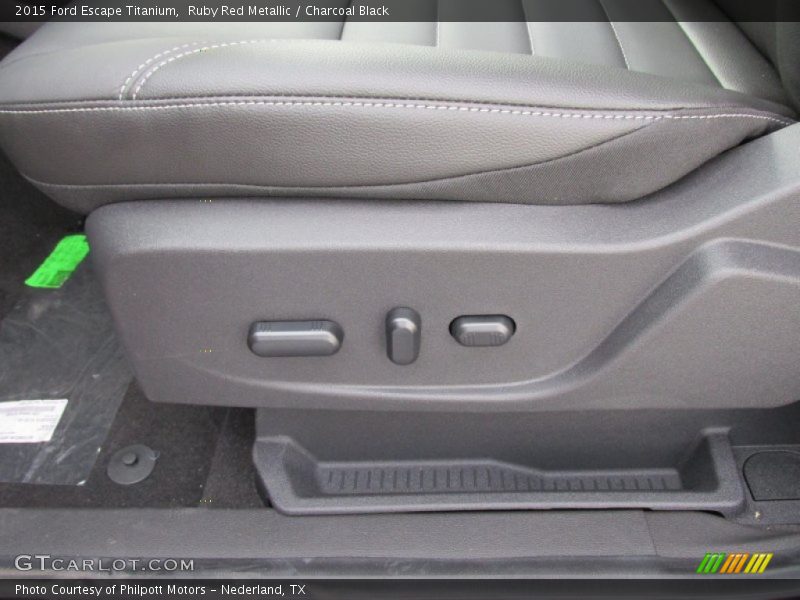 Ruby Red Metallic / Charcoal Black 2015 Ford Escape Titanium