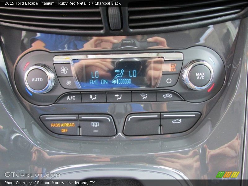 Ruby Red Metallic / Charcoal Black 2015 Ford Escape Titanium