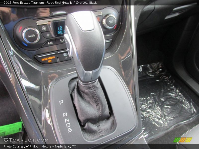 Ruby Red Metallic / Charcoal Black 2015 Ford Escape Titanium