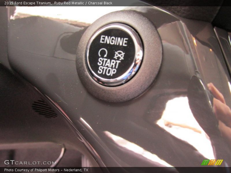 Ruby Red Metallic / Charcoal Black 2015 Ford Escape Titanium