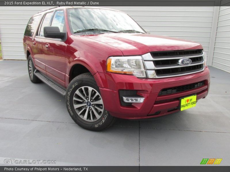 Ruby Red Metallic / Dune 2015 Ford Expedition EL XLT