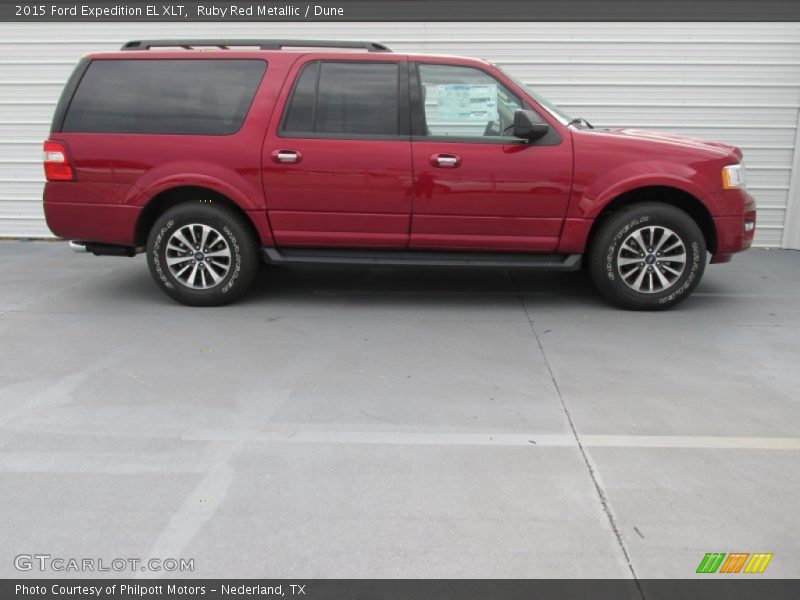 Ruby Red Metallic / Dune 2015 Ford Expedition EL XLT