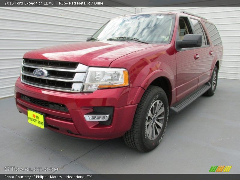 Ruby Red Metallic / Dune 2015 Ford Expedition EL XLT