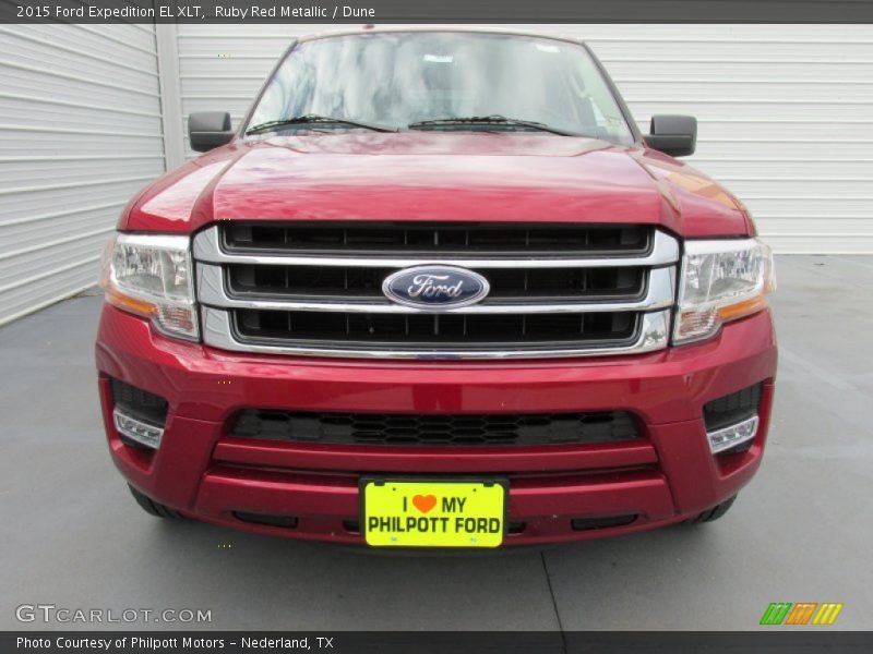 Ruby Red Metallic / Dune 2015 Ford Expedition EL XLT